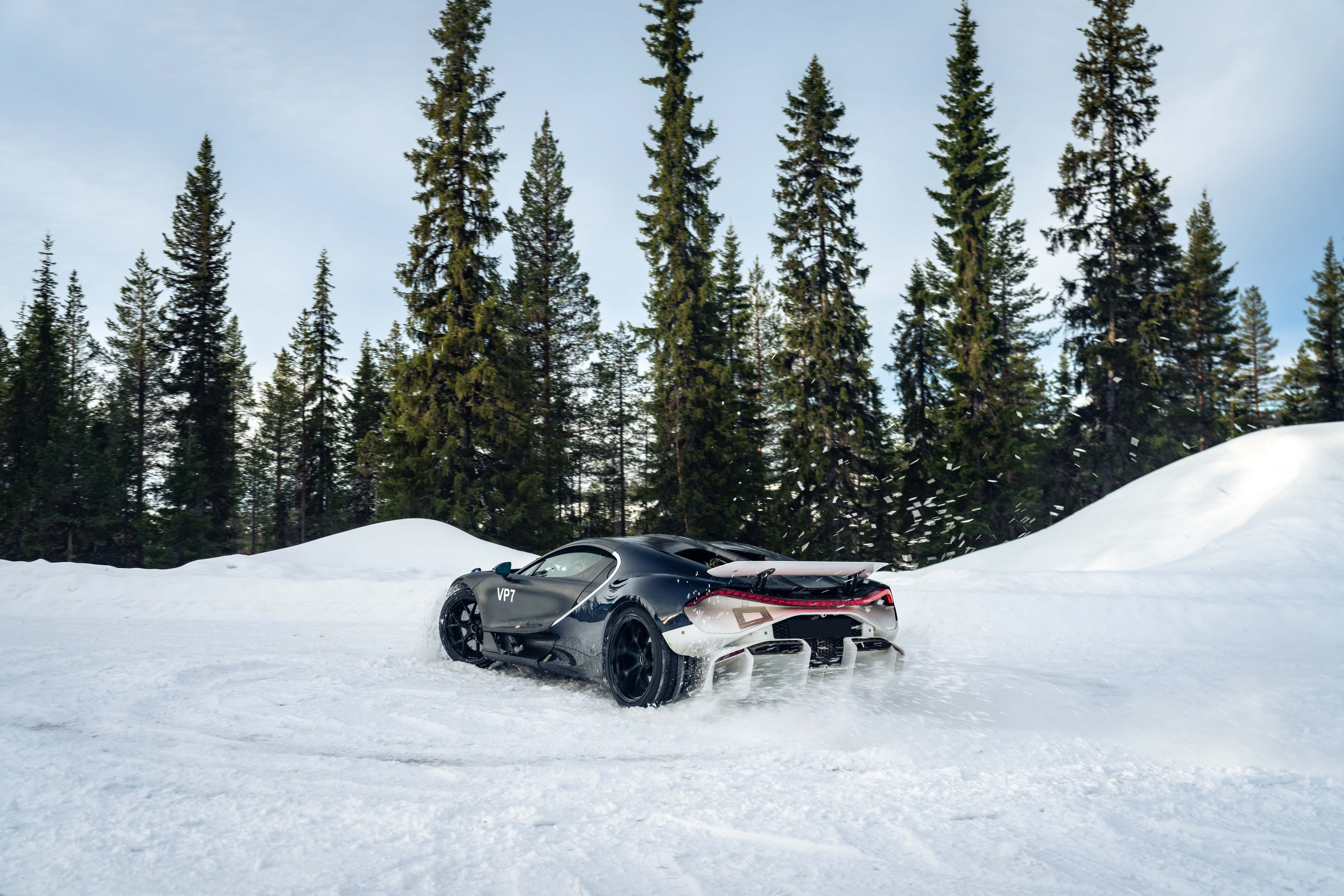 Bugatti Tourbillon Wintertest, Schweden 2026.